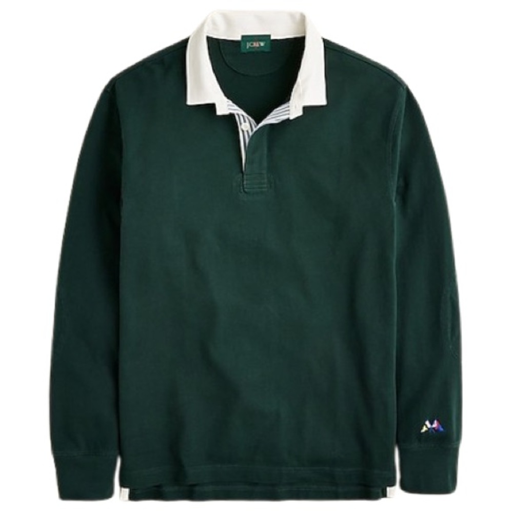 J.Crew Rugby Shirt with Striped Placket (Men’s Large)